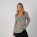 Grey Y2K Oltre Knitted Top (S)