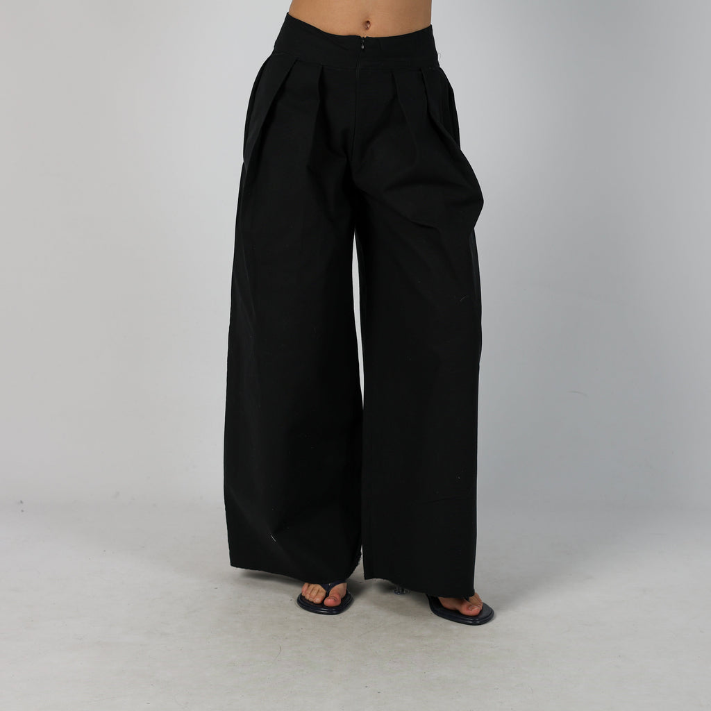 Black Y2K Woven Trousers (XS)