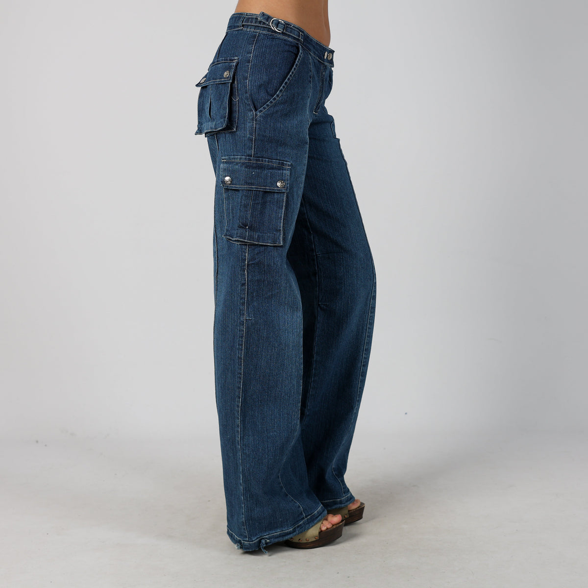Blue Y2K Miss Sixty Dad & Wide Jeans (XS)