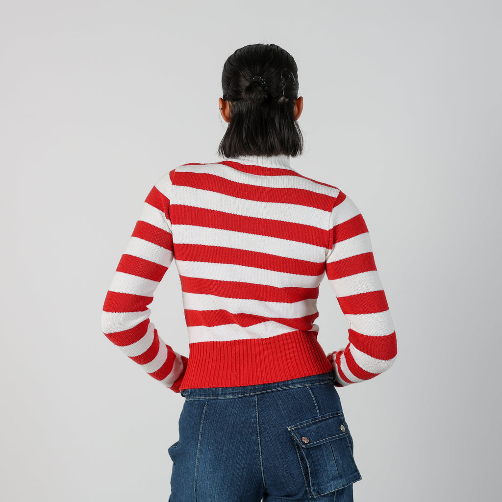 Ivory Y2K Knitted Jumper (S)