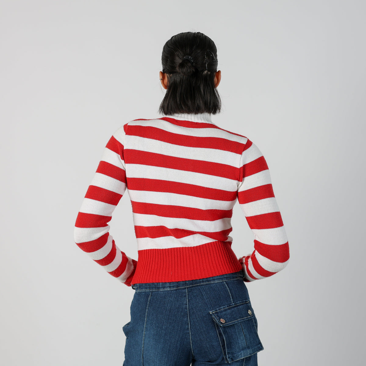 Ivory Y2K Knitted Jumper (S)