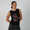 Black Y2K Mesh Top (S)