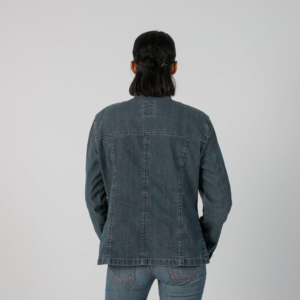 Blue Y2K Krizia Jeans Shirt (M)