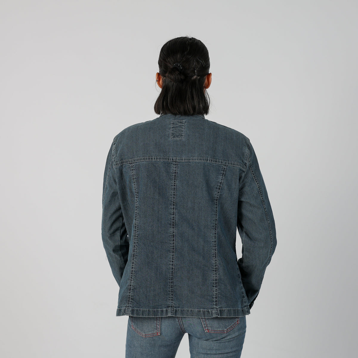 Blue Y2K Krizia Jeans Shirt (M)