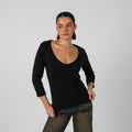 Black Y2K Replay Long Sleeve Top (S)