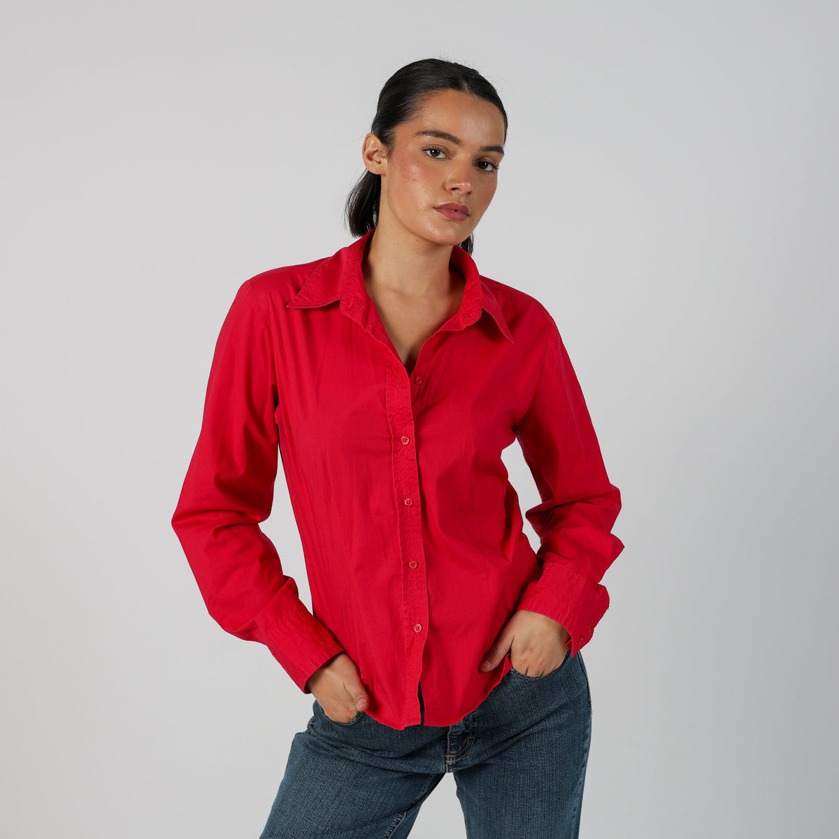 Red Y2K Project Shirt (M)