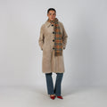 Beige Y2K Shearling Coat Faux fur (M)
