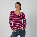 Purple Y2K Tommy Hilfiger Long Sleeve Top (S)