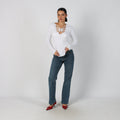Blue Y2K Yessica Mom Jeans (XS)