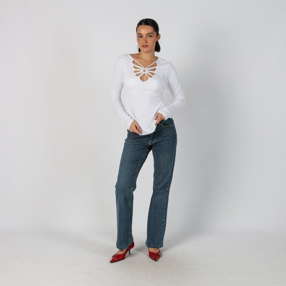 Blue Y2K Yessica Mom Jeans (XS)