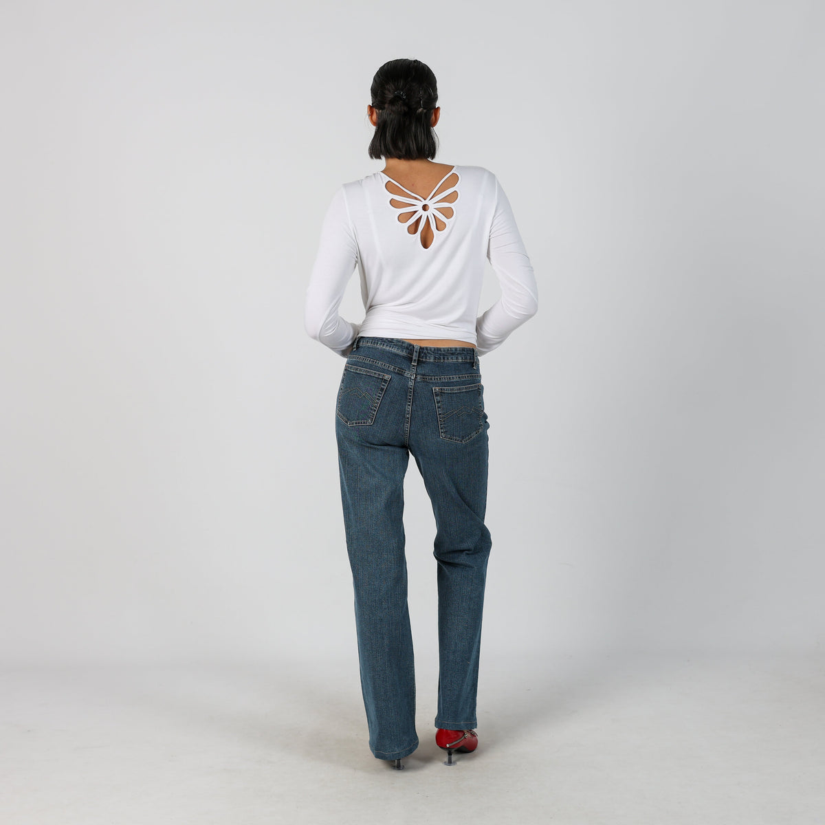 Blue Y2K Yessica Mom Jeans (XS)