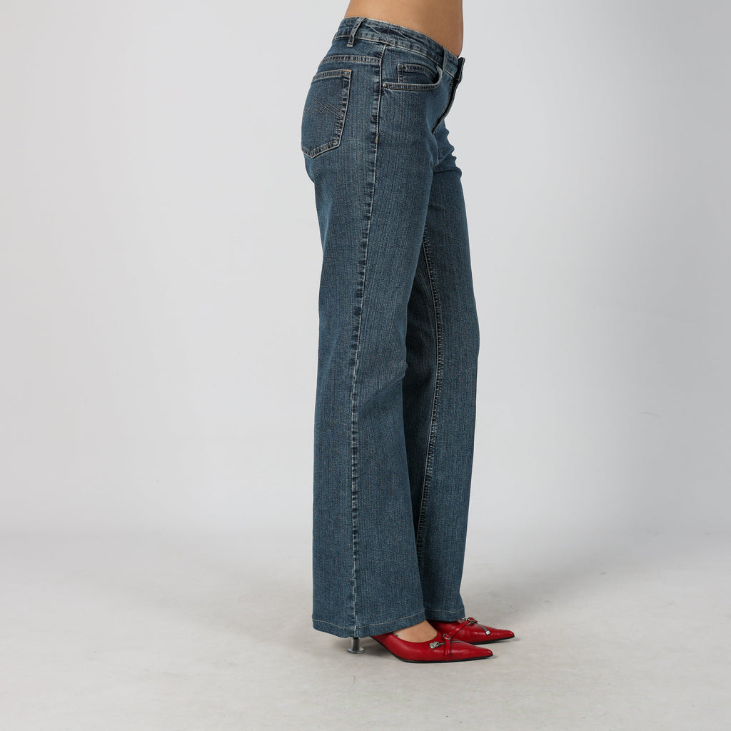 Blue Y2K Yessica Mom Jeans (XS)