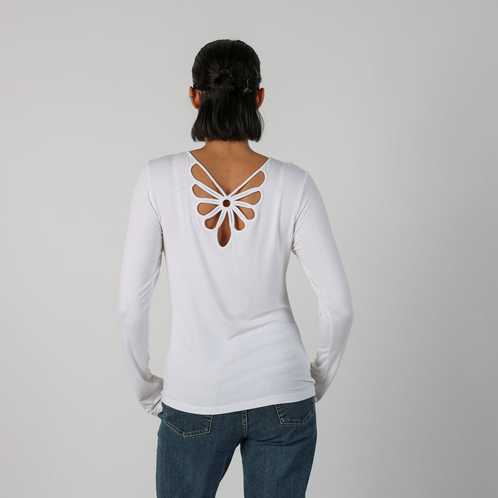 Ivory Y2K Long Sleeve Top (L)