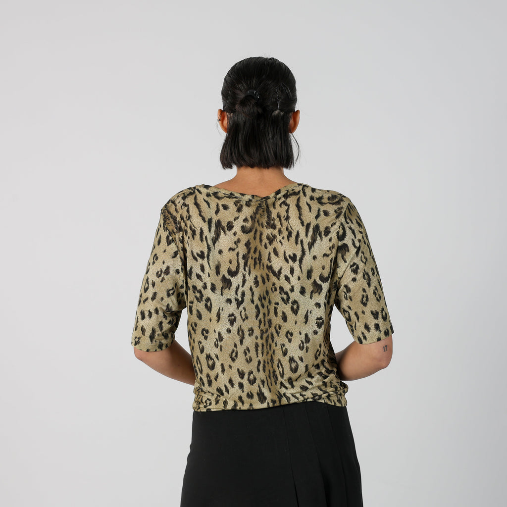 Tan Y2K Long Sleeve Top (M)