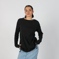 Black Y2K Long Sleeve Top (M)