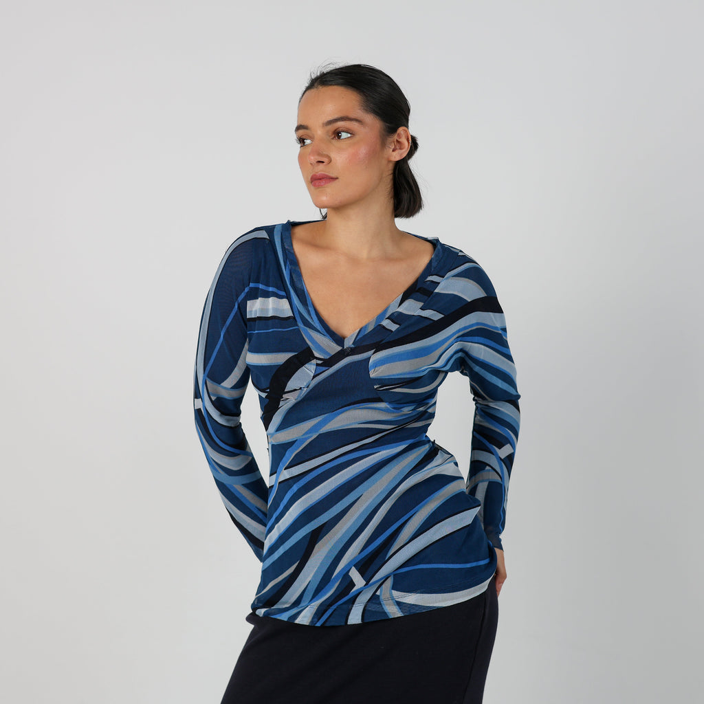 Blue Y2K Marella Blouse (M)