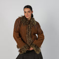 Brown Y2K Afghan Coat (L)