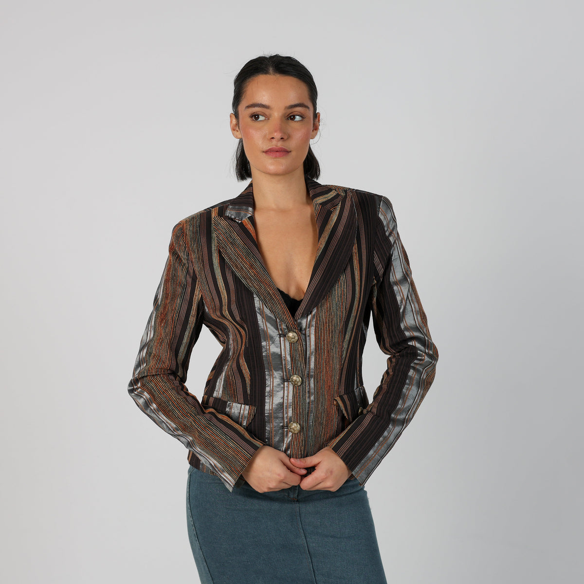 Brown Y2K Blazer (10)