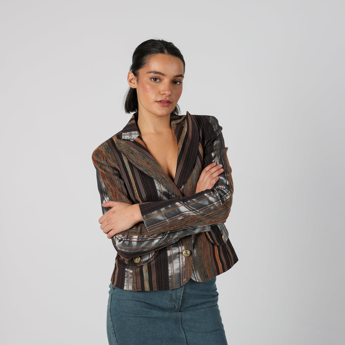 Brown Y2K Blazer (10)