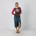 Blue Y2K Pepe Jeans Denim Midi Skirt Split (XS)