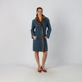 Blue Y2K Motivi Afghan Coat Faux fur (M)