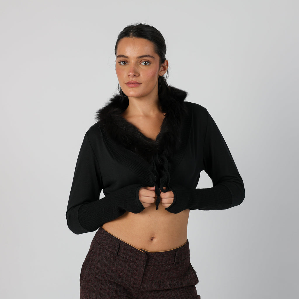 Black Y2K Coconuda Cardigan (S)