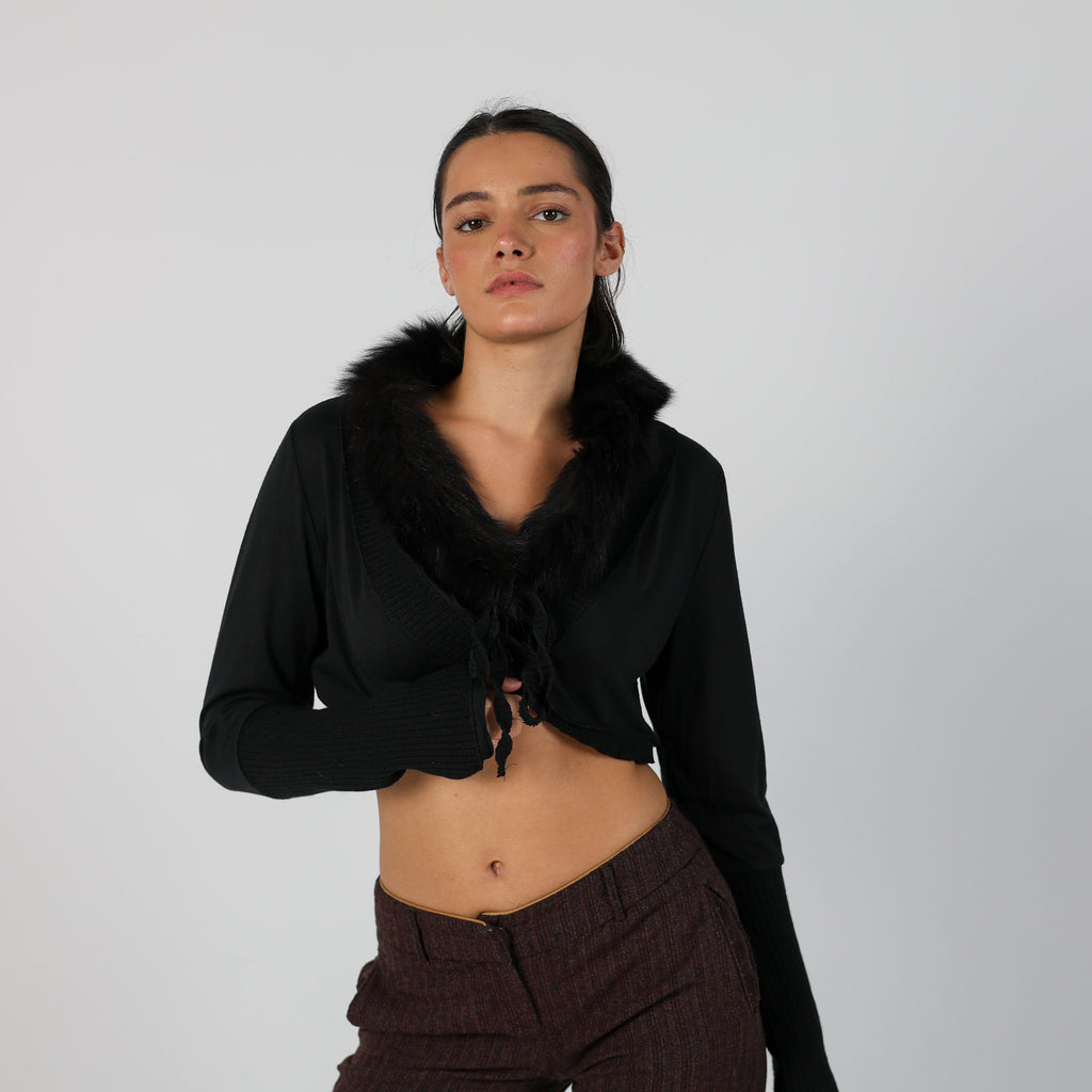 Black Y2K Coconuda Cardigan (S)