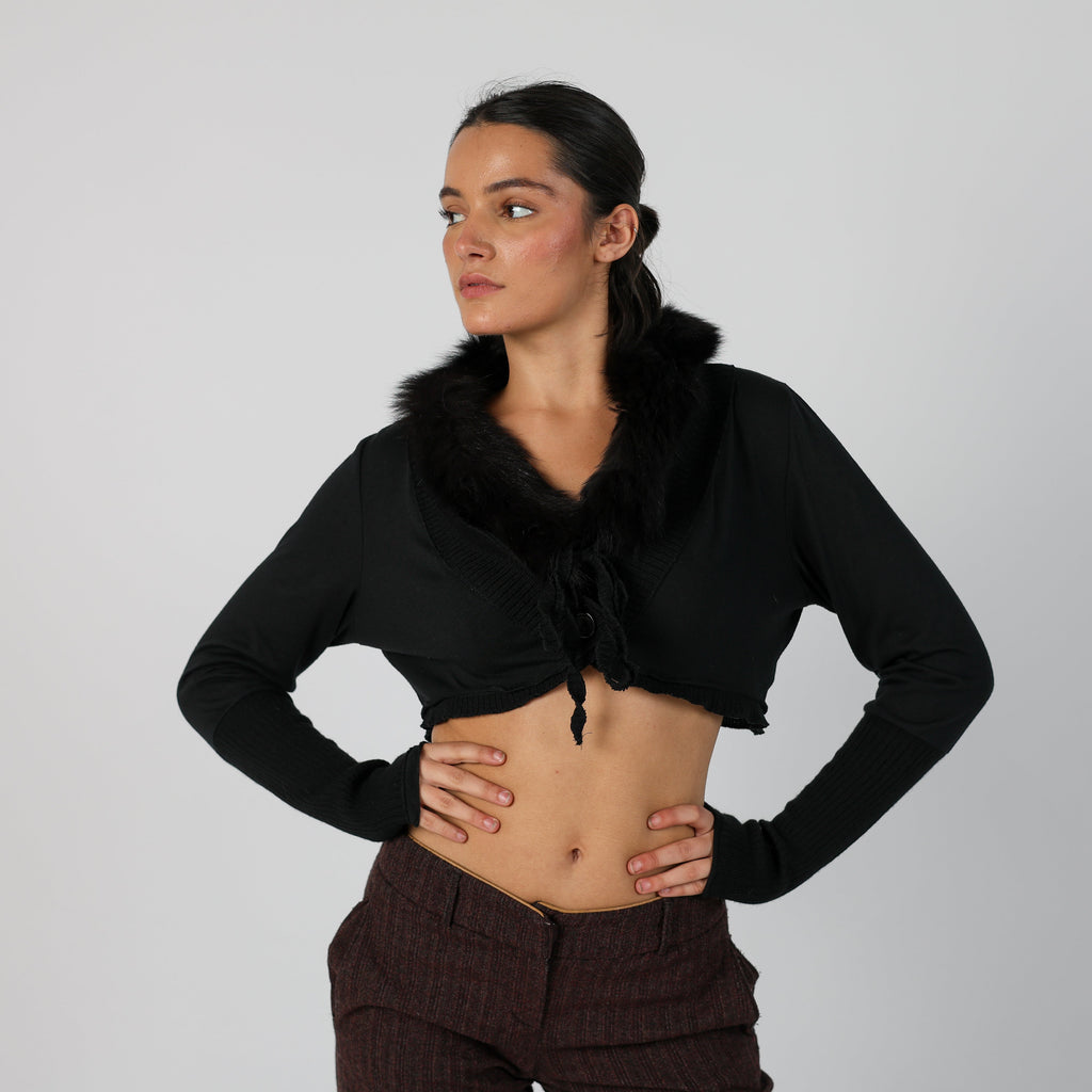 Black Y2K Coconuda Cardigan (S)