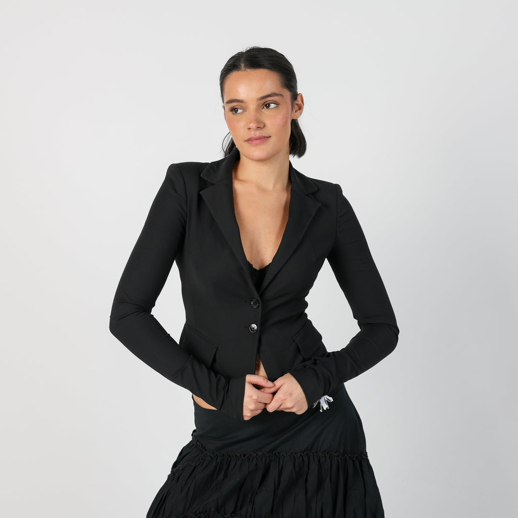 Black Y2K Patrizia Pepe Blazer (XS)