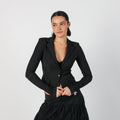 Black Y2K Patrizia Pepe Blazer (XS)