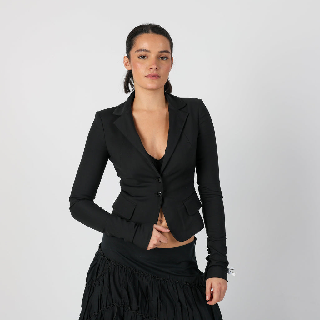 Black Y2K Patrizia Pepe Blazer (XS)