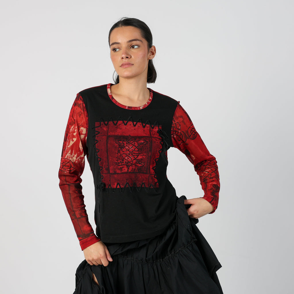 Black Y2K Gerry Weber Long Sleeve Top (S)