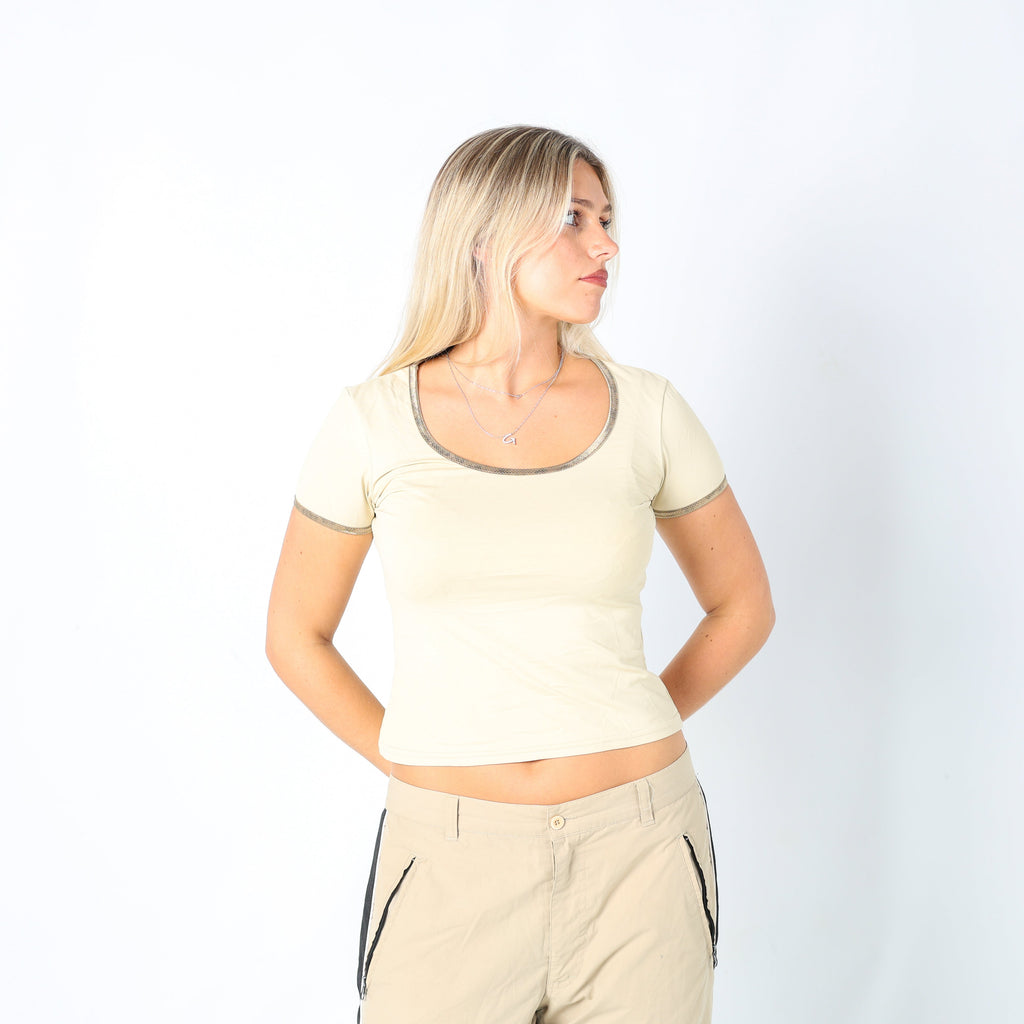 Beige Y2K Jacqueline Riu T-shirt (M)