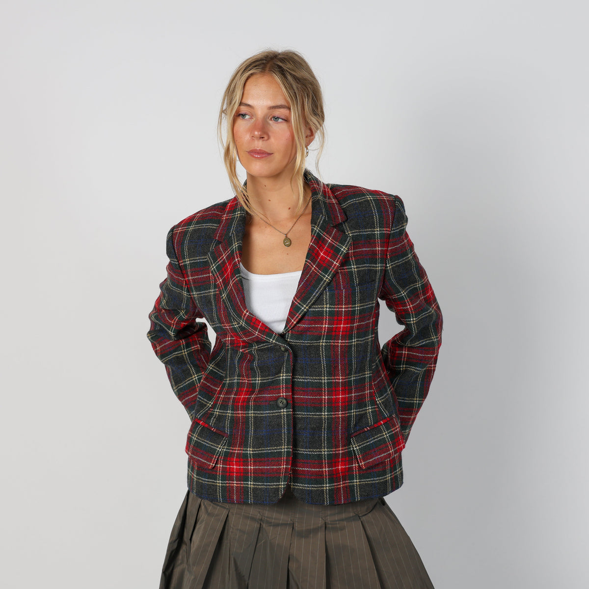 Dark Green Y2K Trussardi Blazer (L)
