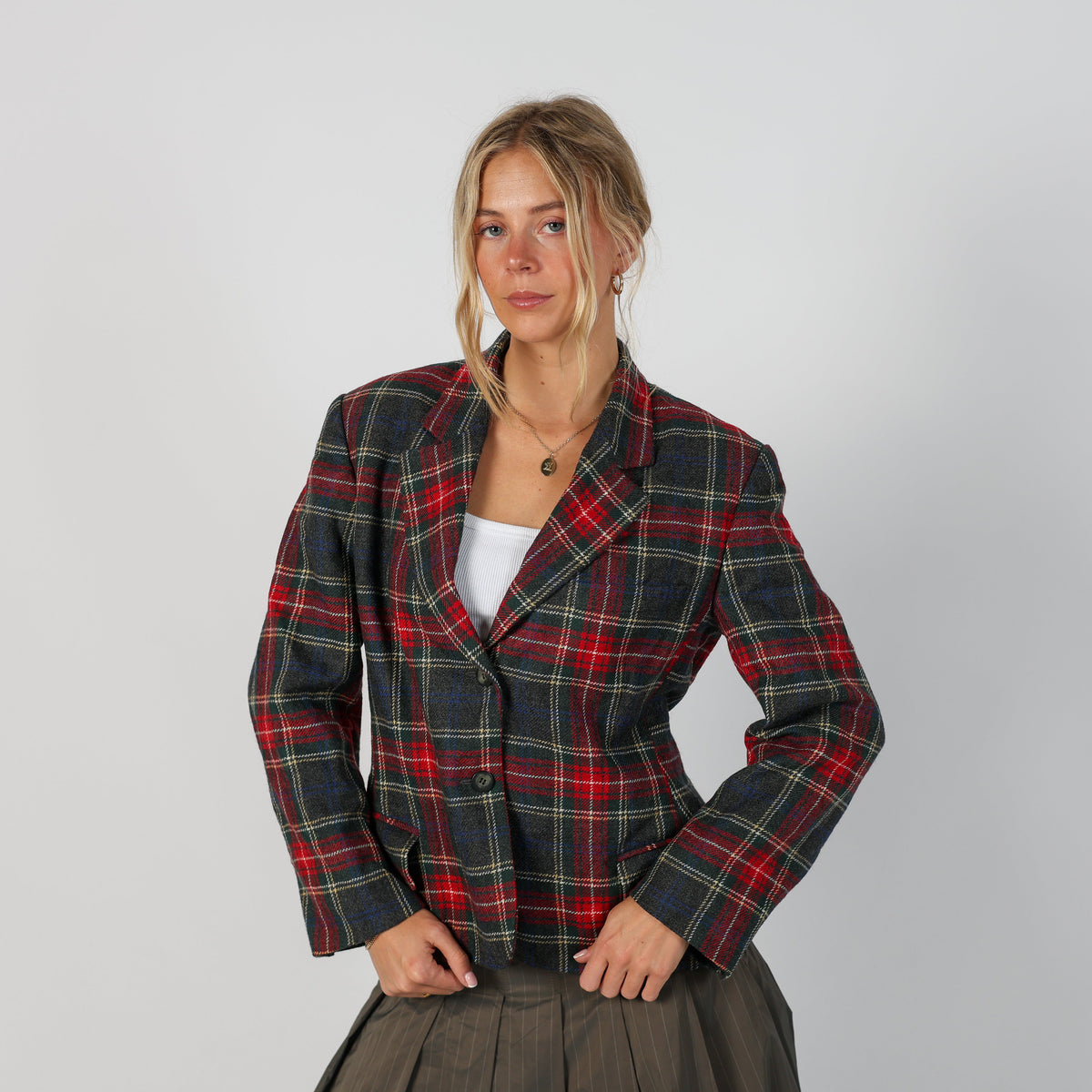 Dark Green Y2K Trussardi Blazer (L)
