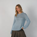 Light Blue Y2K Gerry Weber Knitted Jumper (L)