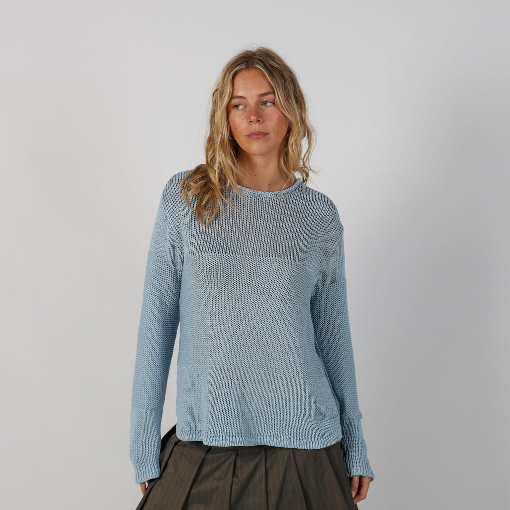 Light Blue Y2K Gerry Weber Knitted Jumper (L)