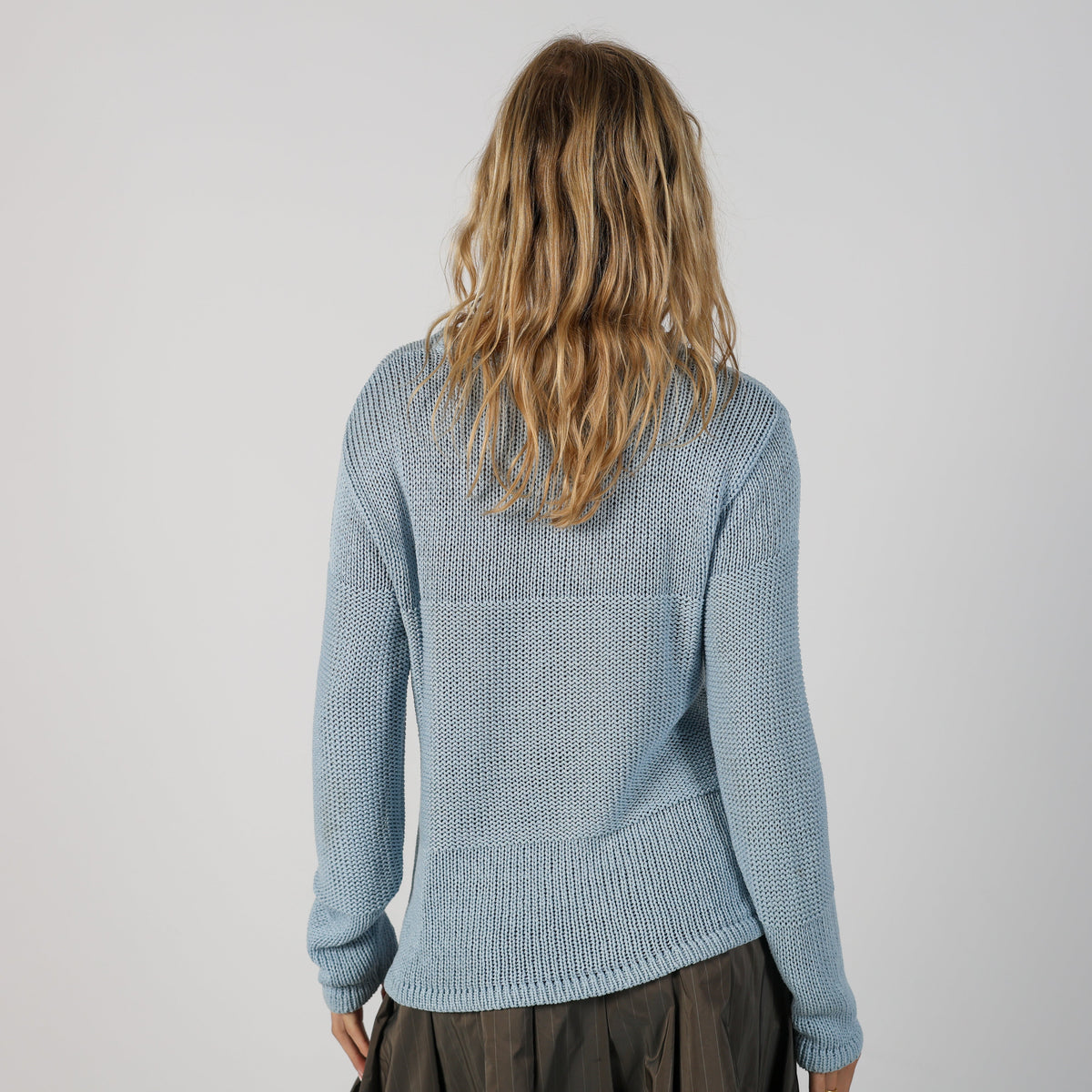 Light Blue Y2K Gerry Weber Knitted Jumper (L)