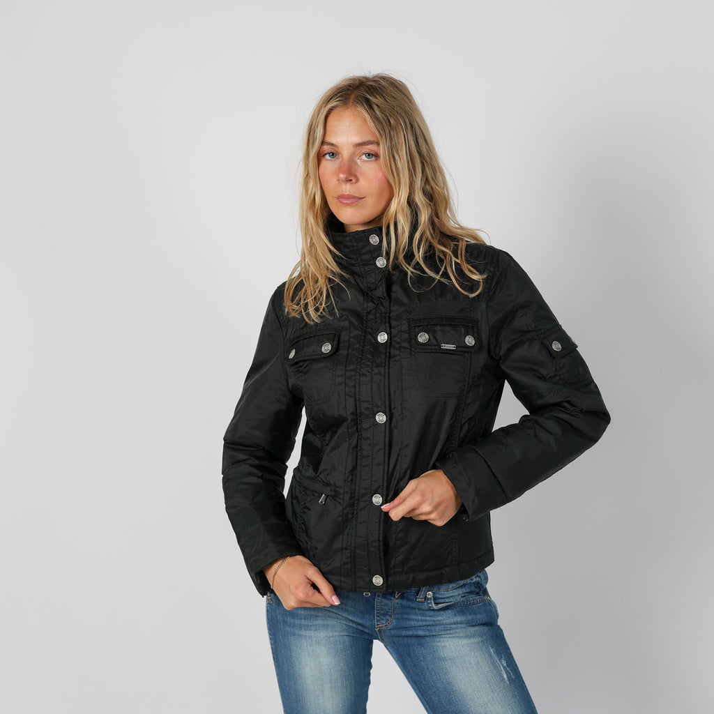 Black Y2K Kocca Puffer Jacket (M)