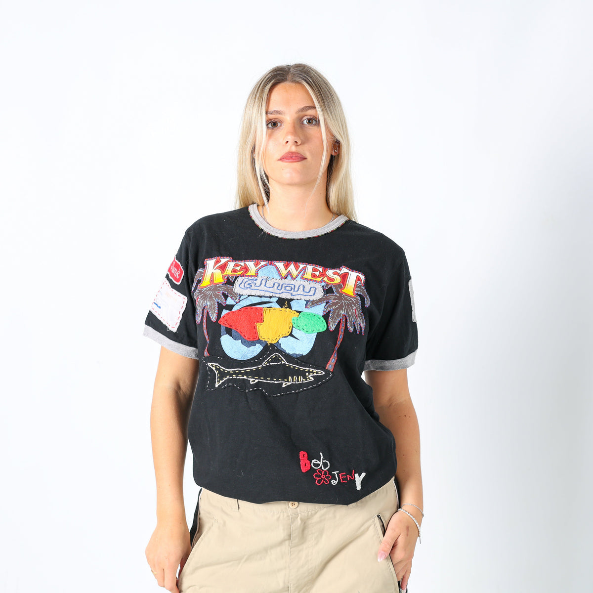 Black Y2K Guru T-shirt (L)