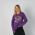 Purple Y2K Just Cavalli Long Sleeve Top (L)