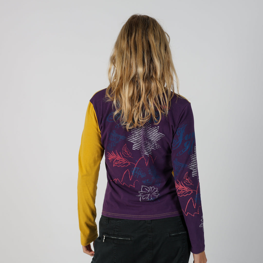 Yellow Y2K Long Sleeve Top (M)