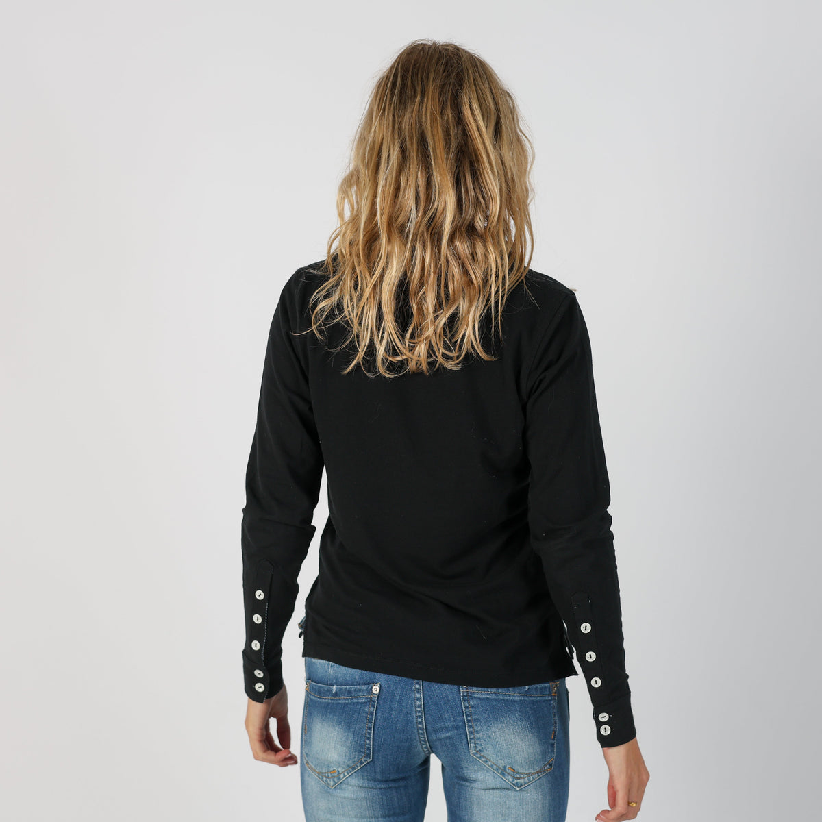 Black Y2K Levante Long Sleeve Top (S)