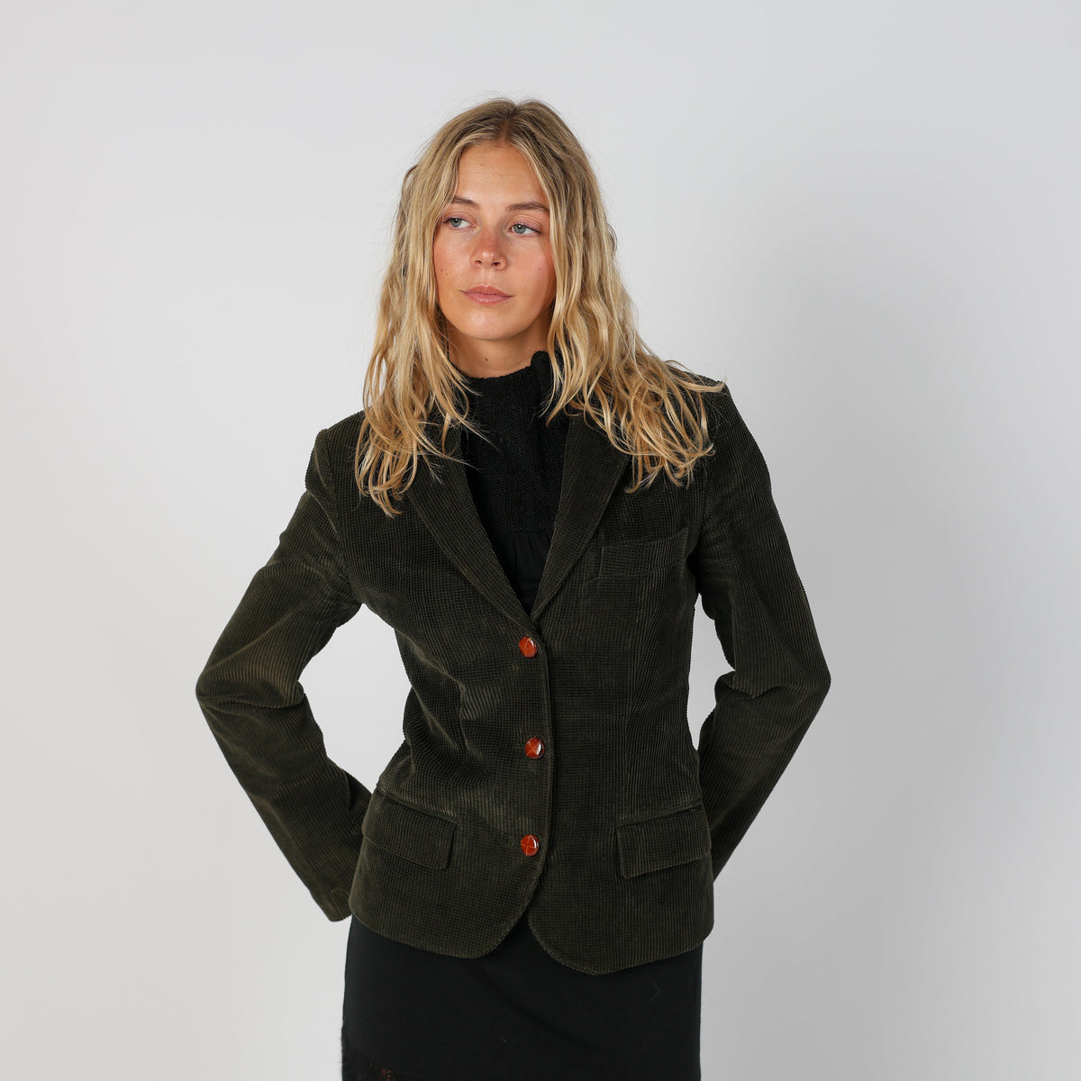 Dark Green Y2K Blazer (S)