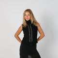 Black Y2K Knitted Vest (S)