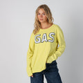 Yellow Y2K GAS Long Sleeve Top (L)