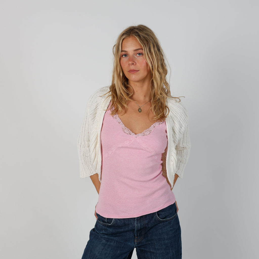 Ivory Y2K Made in Italy Cardigan (S)