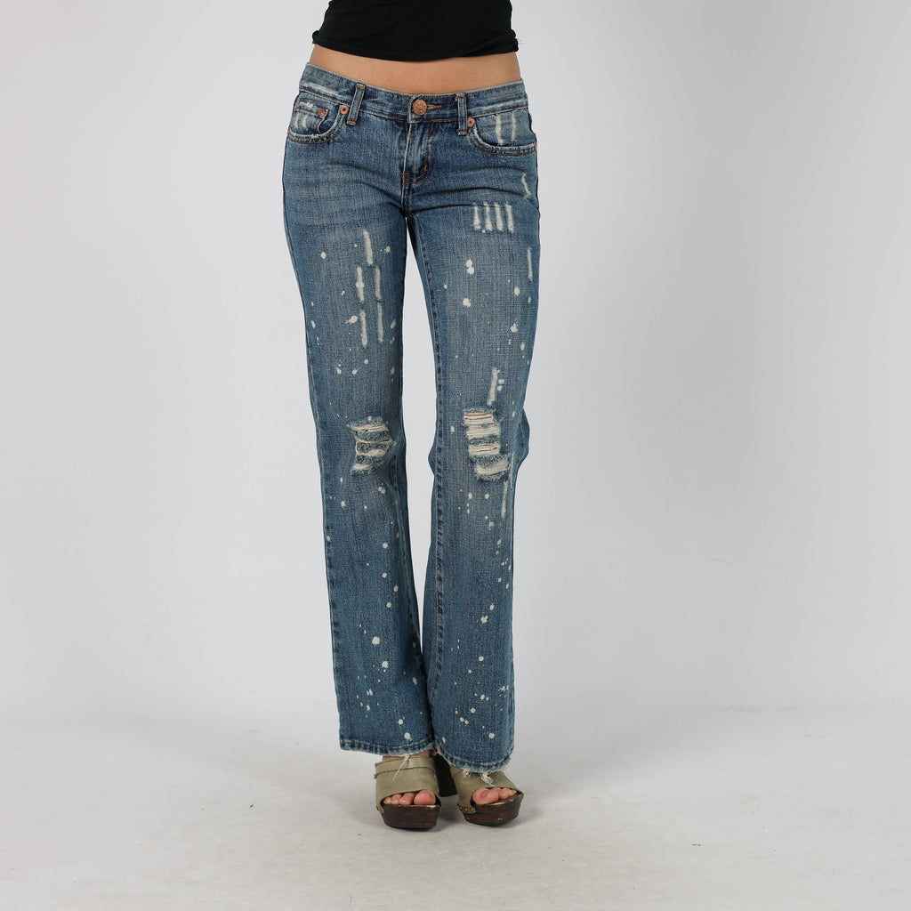 Blue Y2K Wet Seal Bootcut Jeans (M)