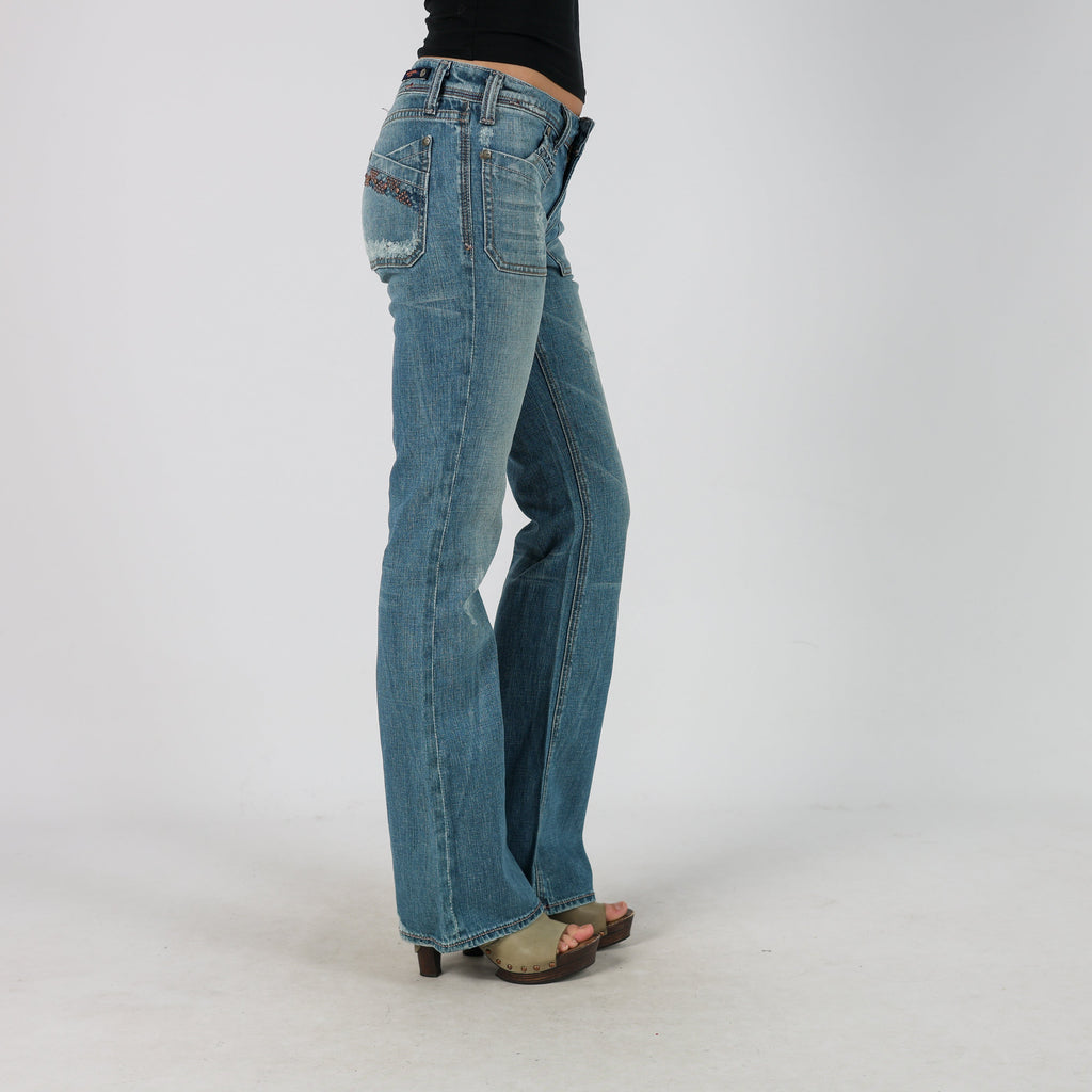 Blue Y2K Vigoss Bootcut Jeans (M)