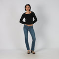 Blue Y2K APT. 9 Bootcut Jeans (S)
